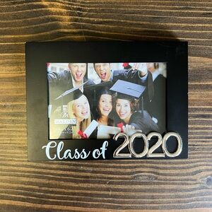 Malden Black Photo Frame with Silver 2020 Accents